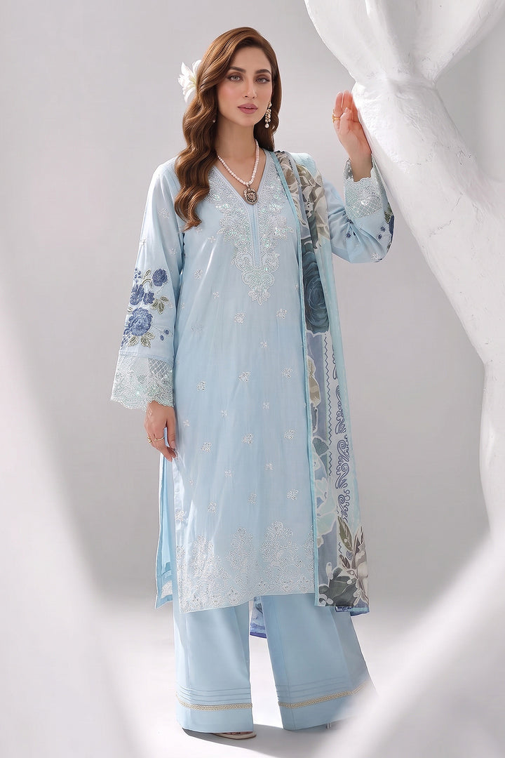 5878-ZARTASHA EMBROIDERED LAWN UNSTITCHED