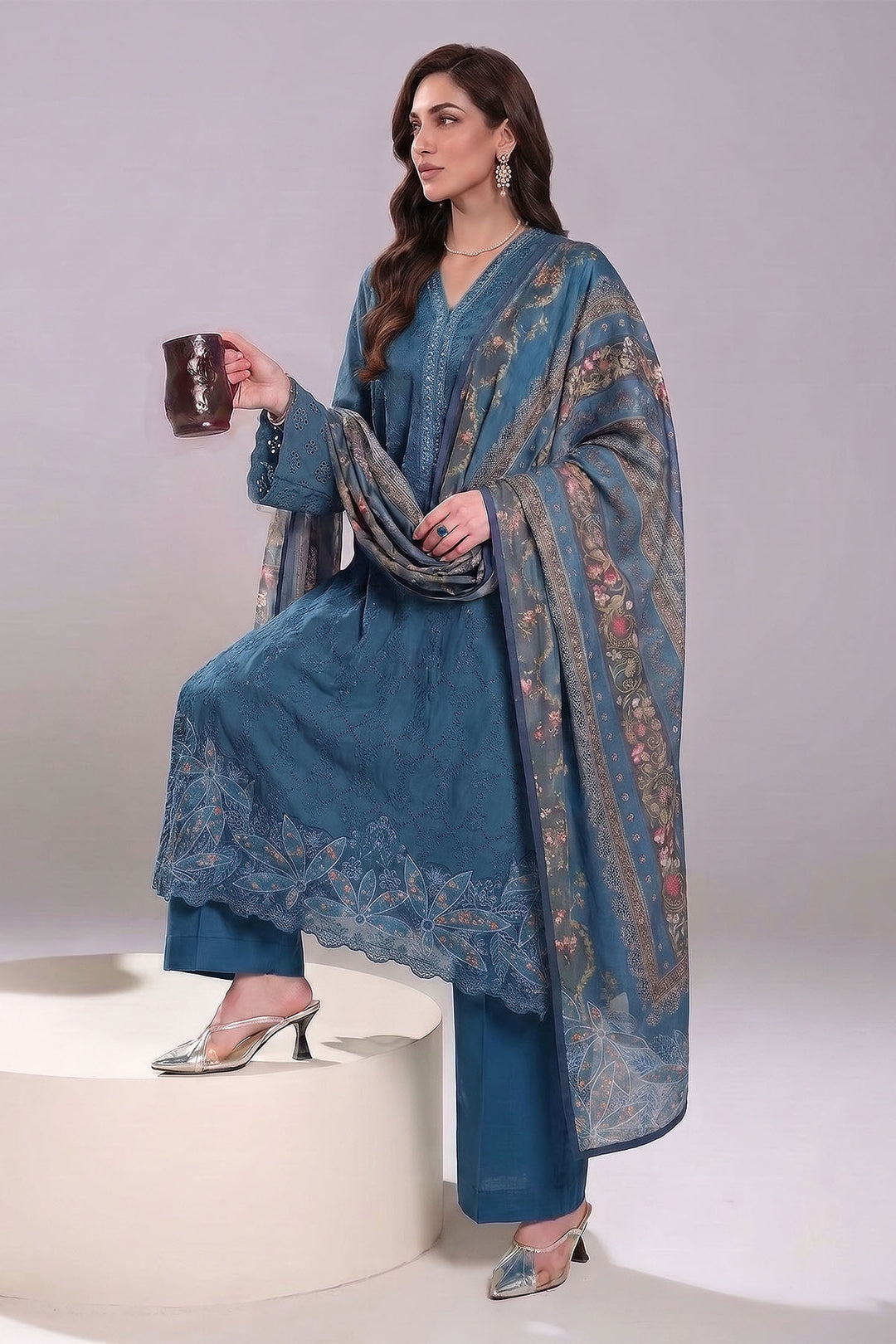 5881-ZIMAL EMBROIDERED LAWN UNSTITCHED
