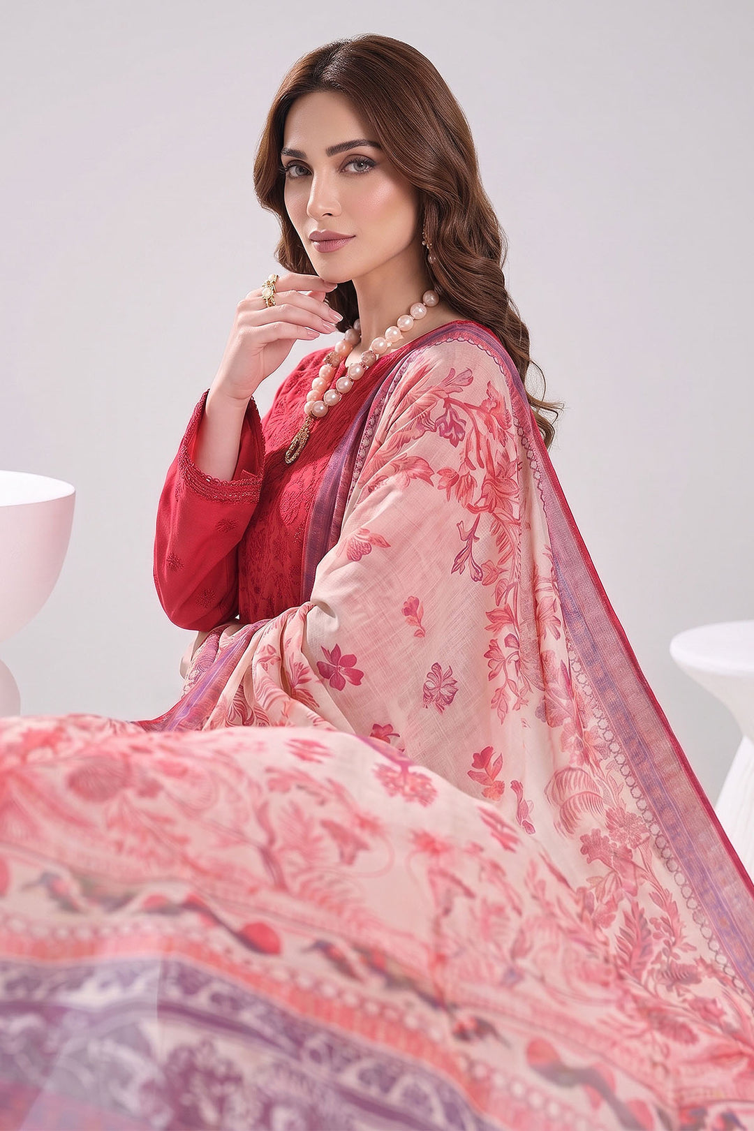 5882-MIRA EMBROIDERED LAWN UNSTITCHED