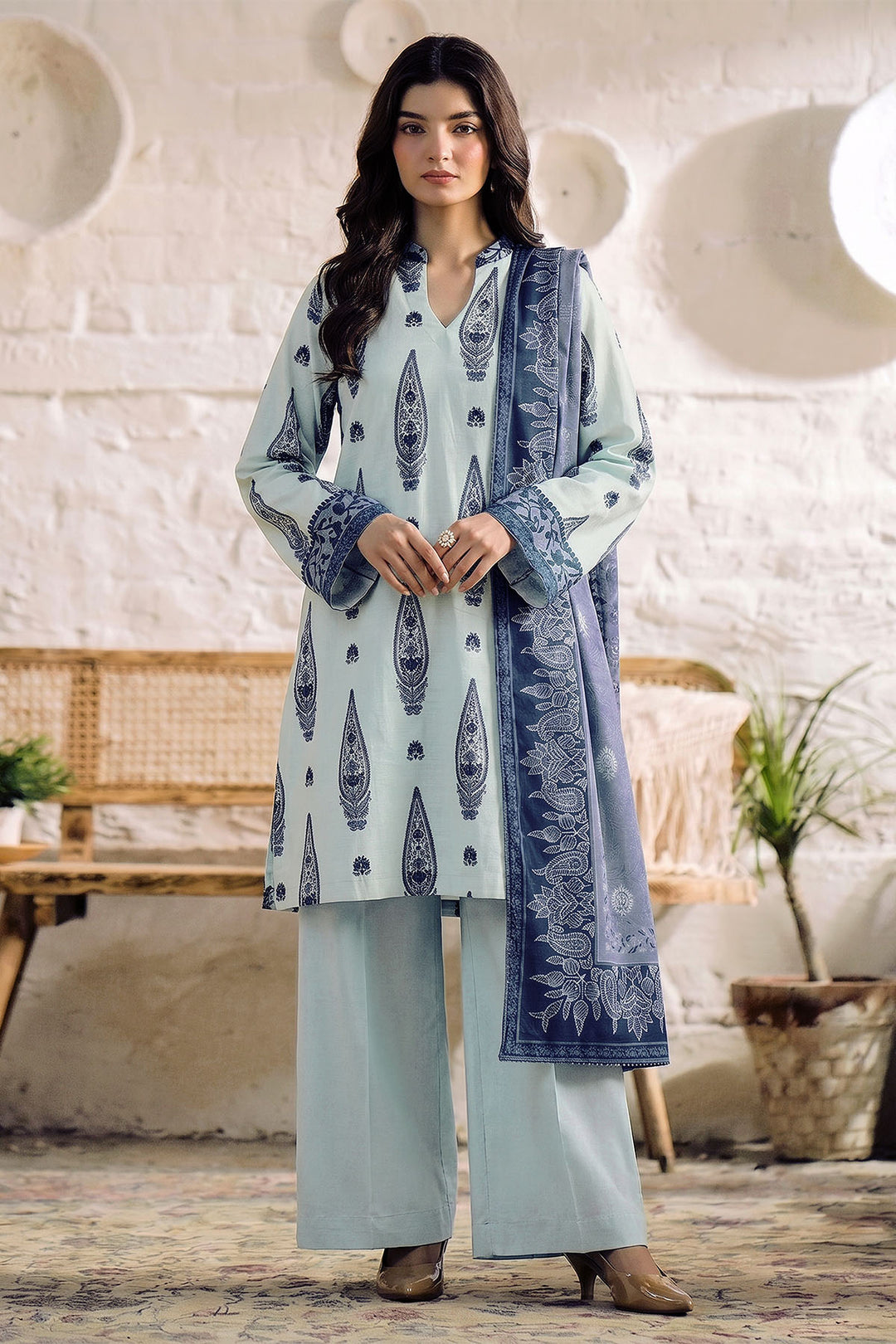 5909-ALAYNA DIGITAL PRINTED KHADDAR UNSTITCHED