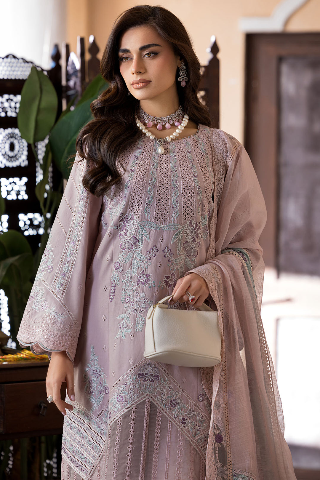 5916-CLEO EMBROIDERED LAWN UNSTITCHED