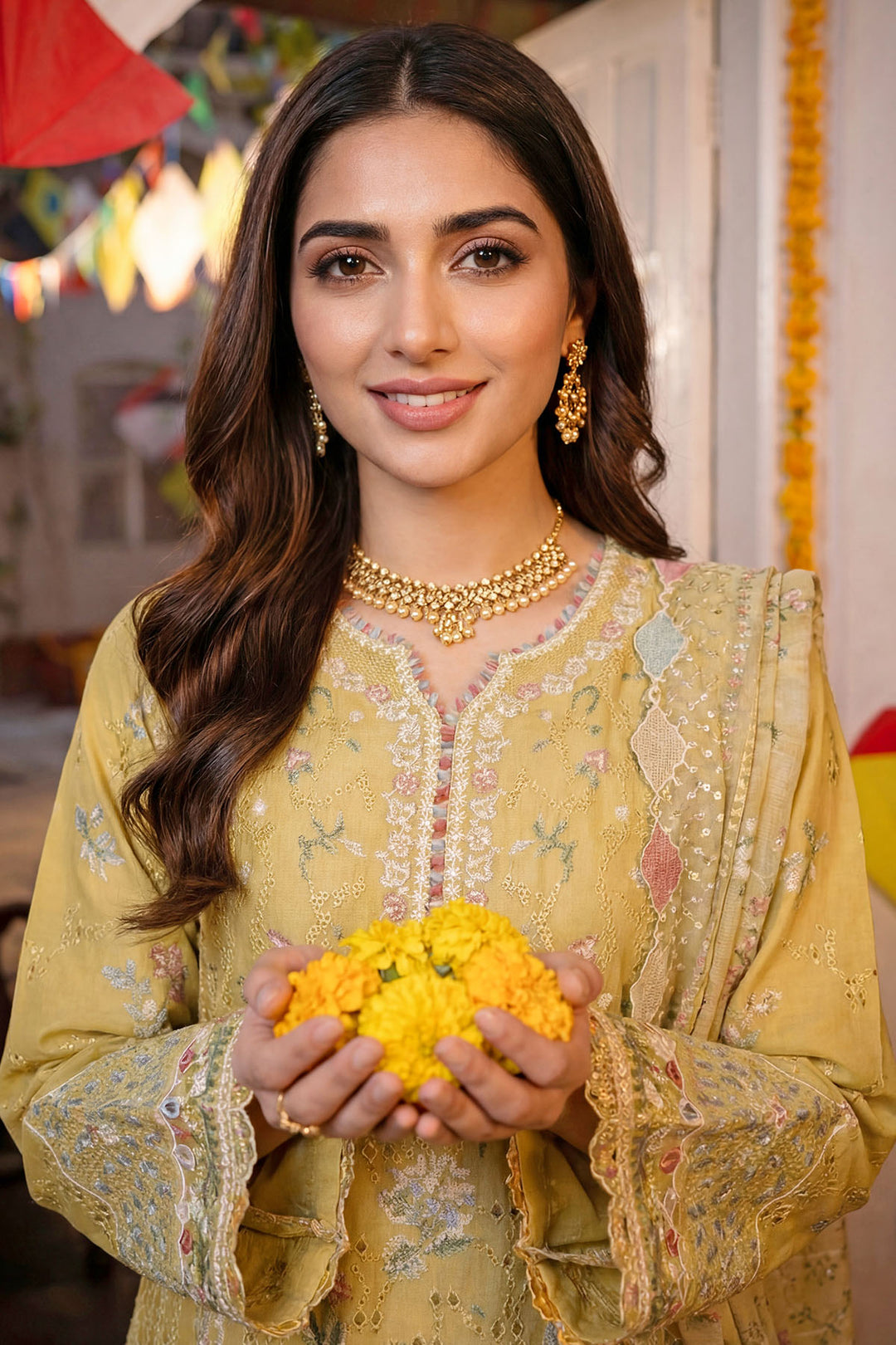 5917-MERCINA EMBROIDERED LAWN UNSTITCHED