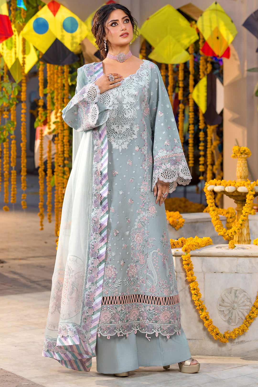 5921-DEW EMBROIDERED LAWN UNSTITCHED