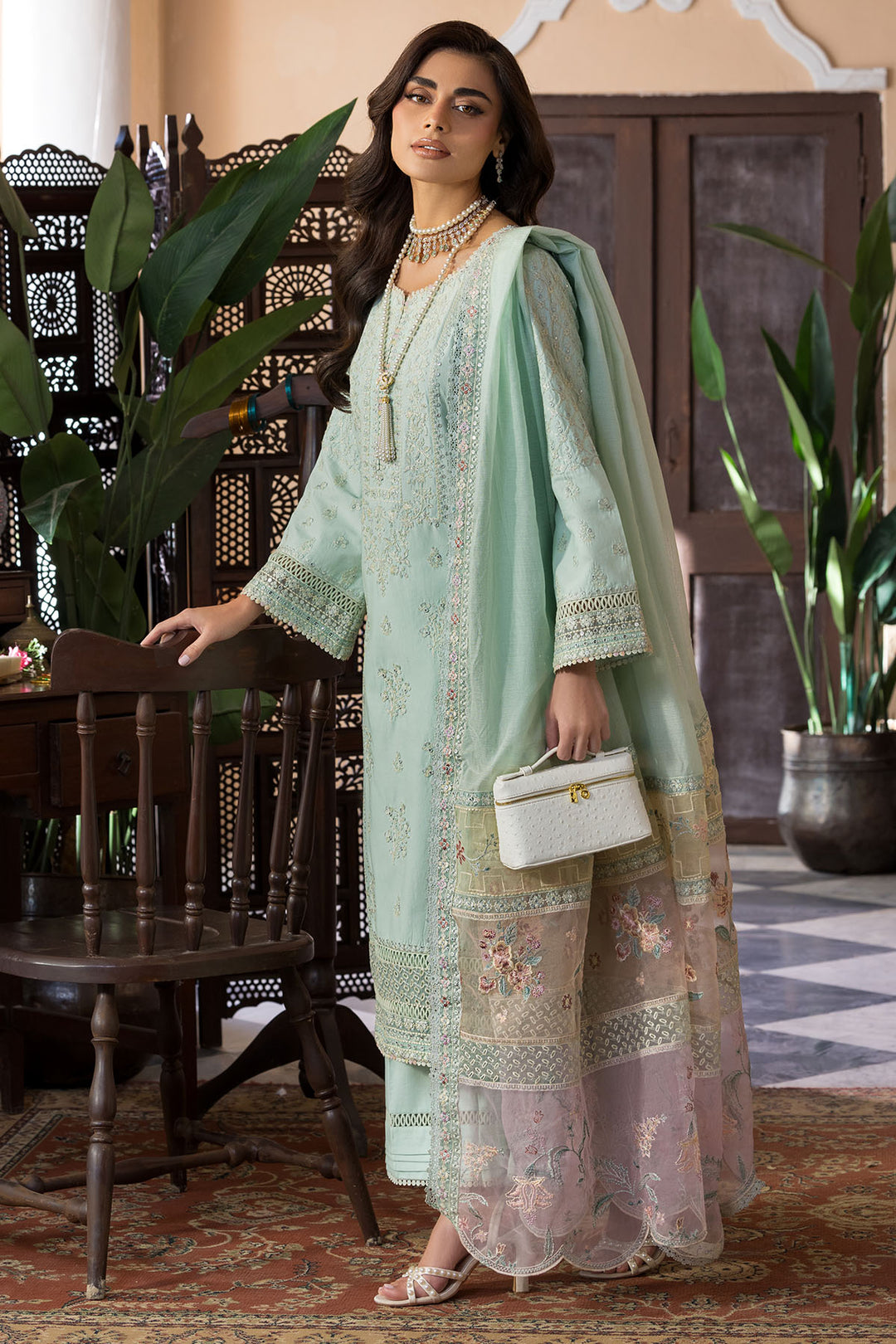 5927-PETALINE EMBROIDERED LAWN UNSTITCHED