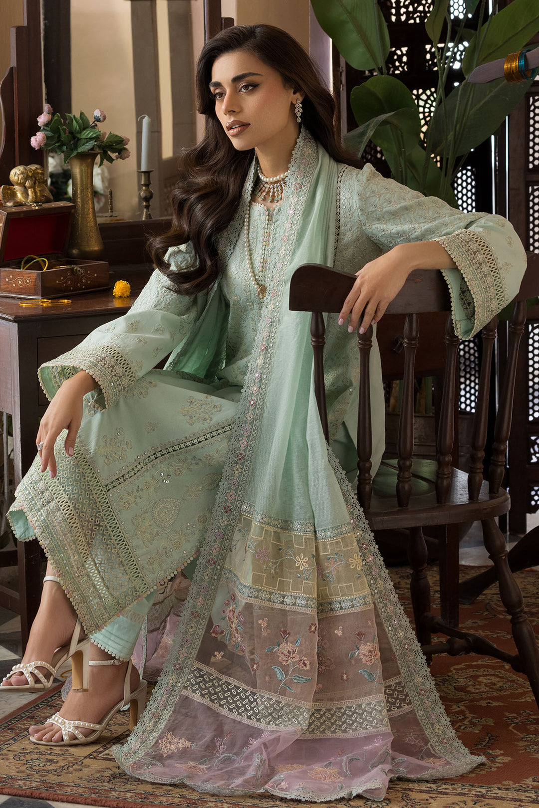 5927-PETALINE EMBROIDERED LAWN UNSTITCHED
