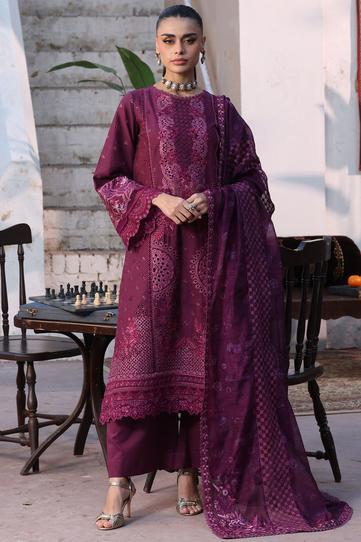 5931-CRIMSON EMBROIDERED LAWN UNSTITCHED