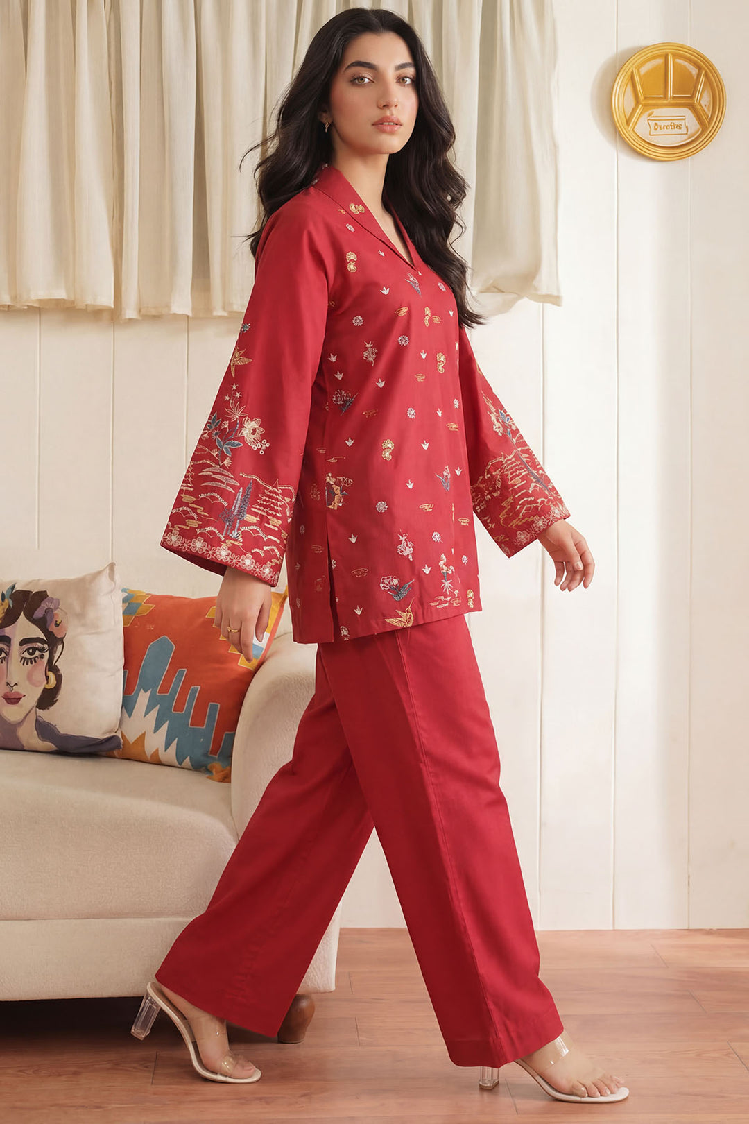 5950-PETER EMBROIDERED CAMBRIC STITCHED