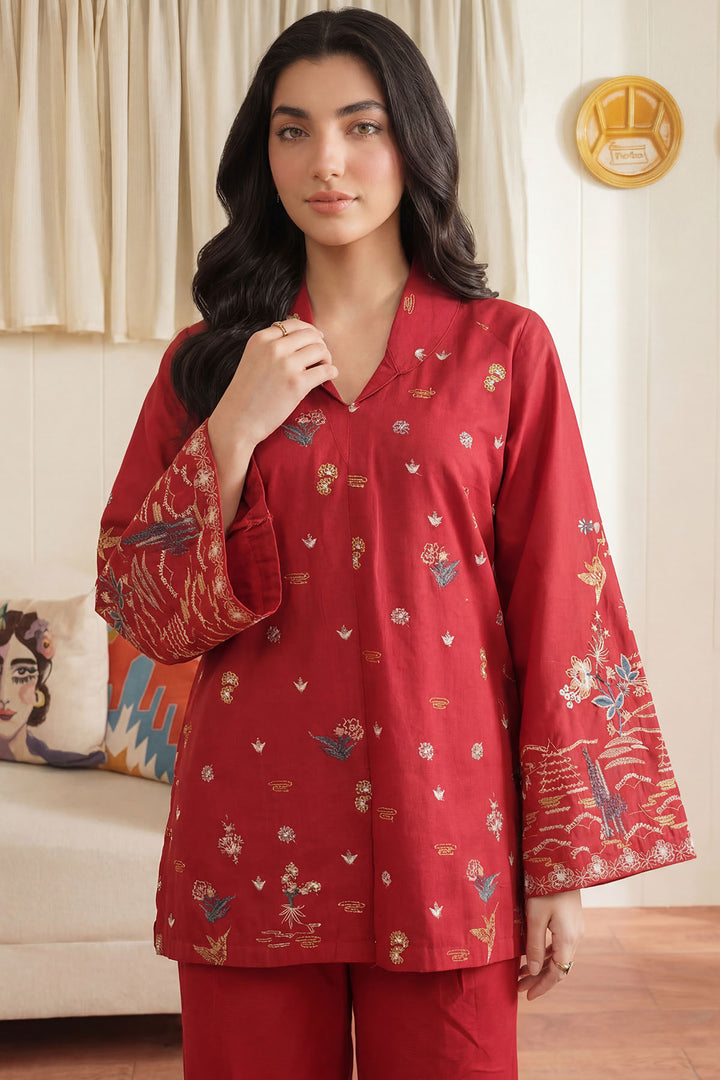 5950-PETER EMBROIDERED CAMBRIC STITCHED