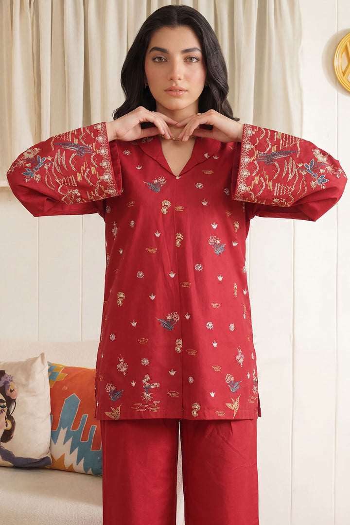 5950-PETER EMBROIDERED CAMBRIC STITCHED