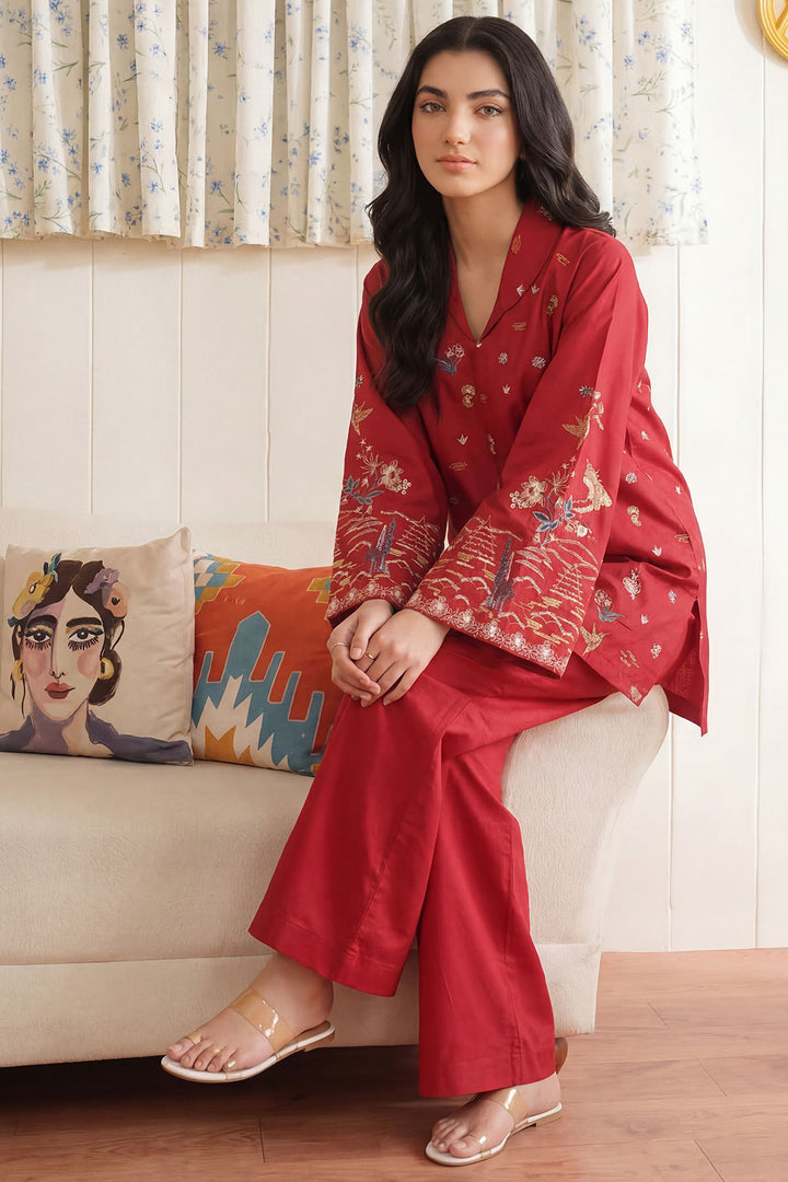 5950-PETER EMBROIDERED CAMBRIC STITCHED