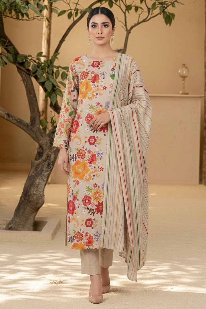 5952-CLAIRE DIGITAL PRINTED KHADDAR UNSTITCHED