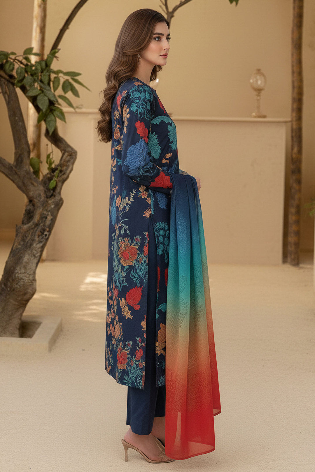 5954-ELISE DIGITAL PRINTED KHADDAR UNSTITCHED