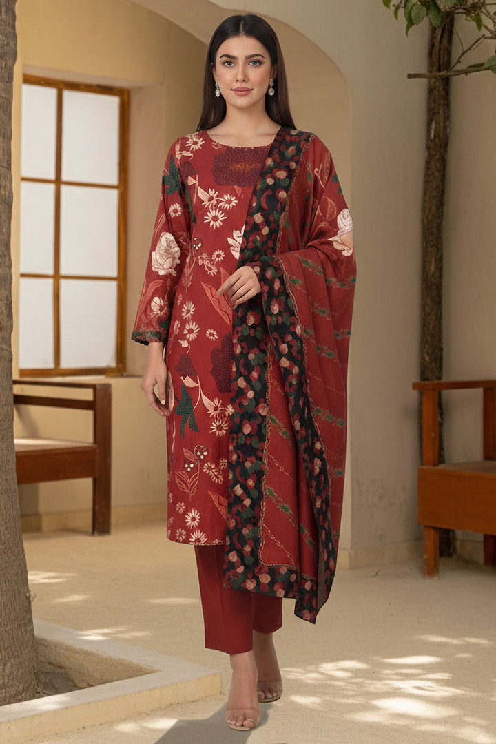 5957-LAURE DIGITAL PRINTED KHADDAR UNSTITCHED
