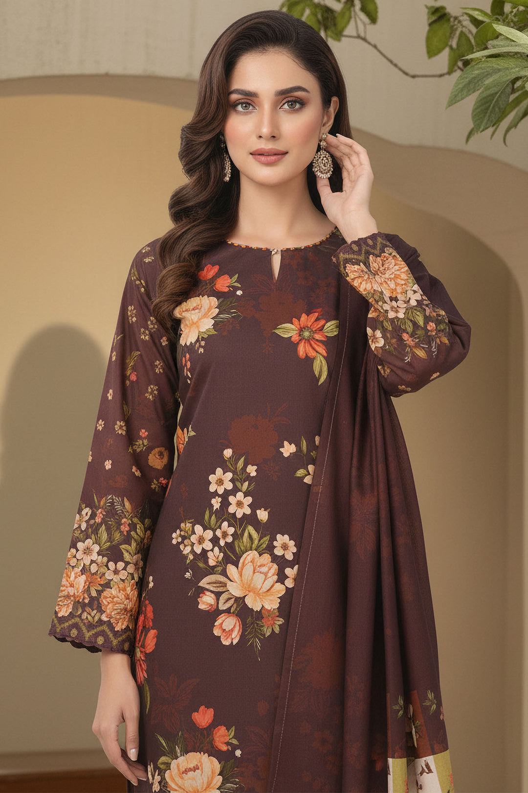 5960-MILA DIGITAL PRINTED KHADDAR UNSTITCHED