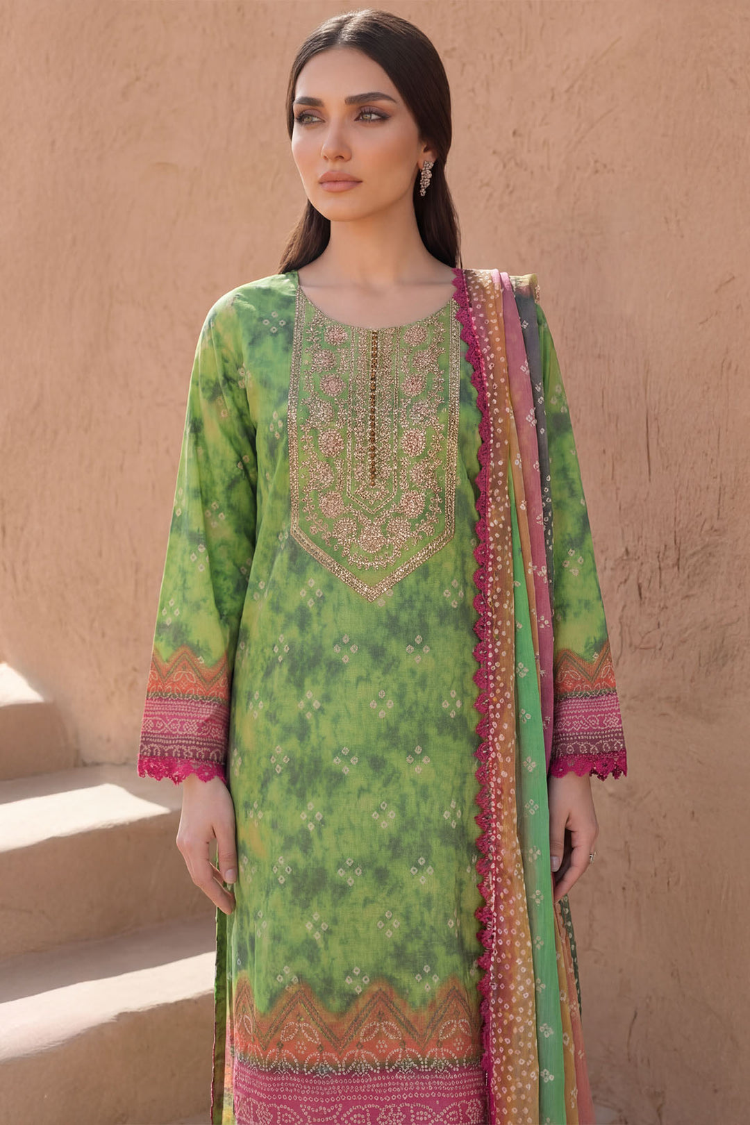 5972-SYAN EMBROIDERED LAWN UNSTITCHED