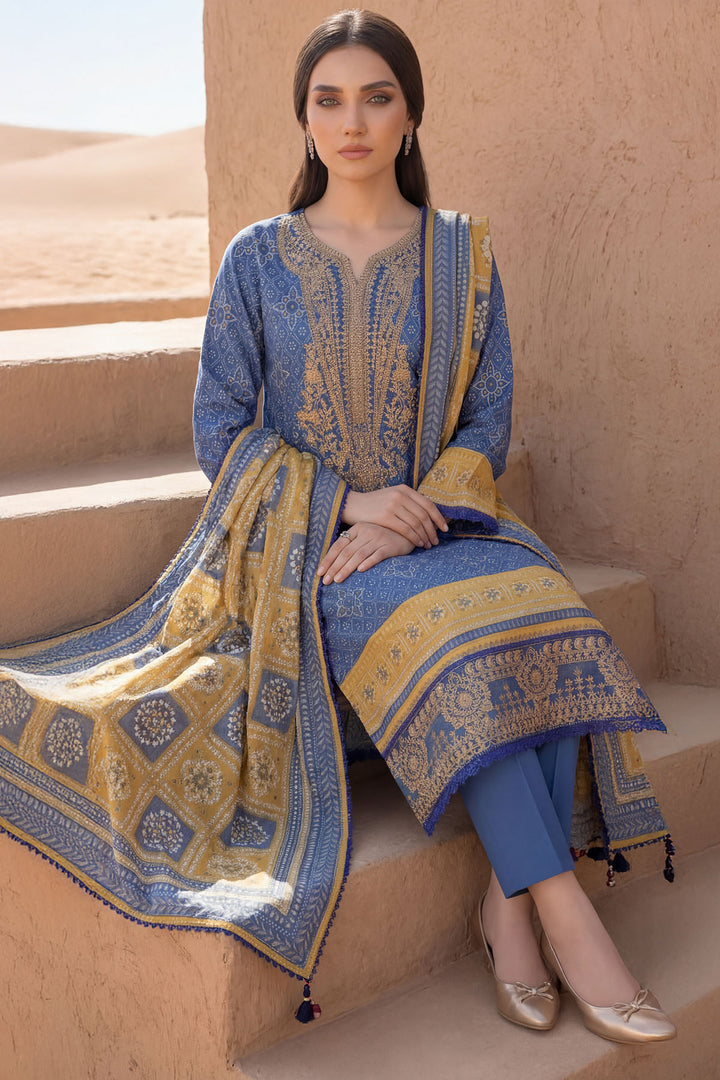 5979-LATTE GLOW EMBROIDERED LAWN UNSTITCHED