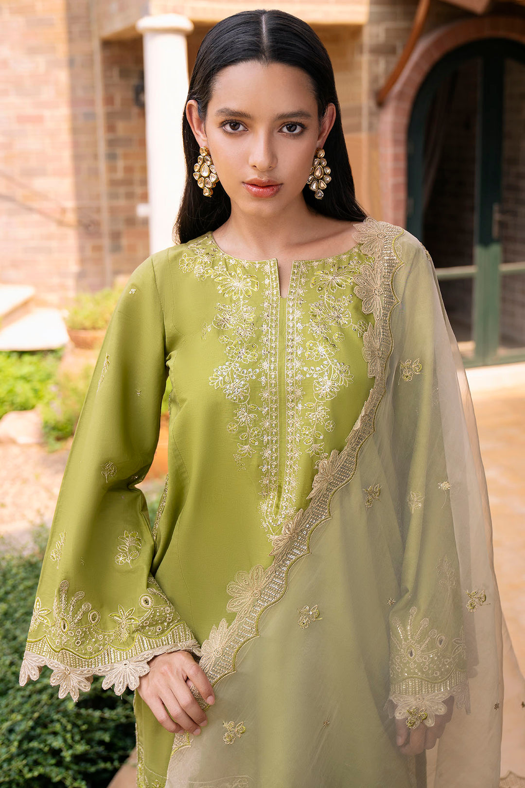 5992-CLEMENTINA EMBROIDERED LAWN STITCHED