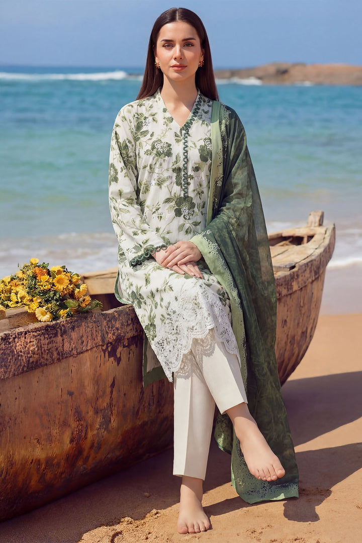 6001-FLAME EMBROIDERED LAWN UNSTITCHED