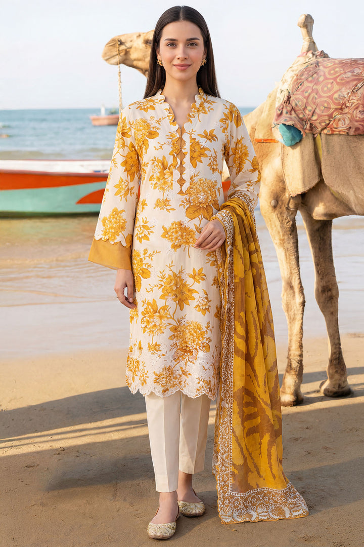 6003-AMBER AURA EMBROIDERED LAWN UNSTITCHED