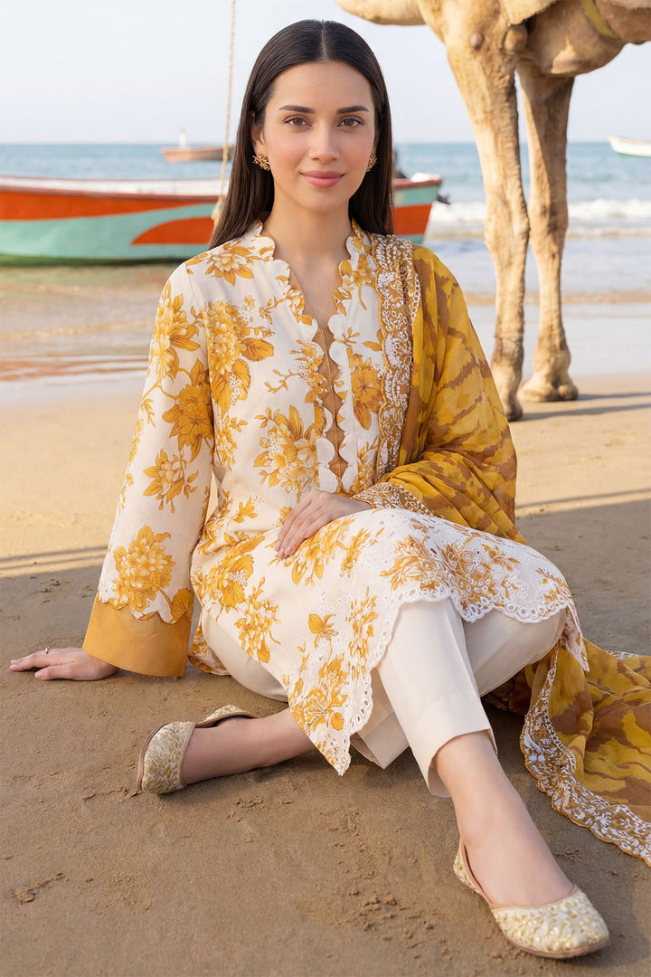 6003-AMBER AURA EMBROIDERED LAWN UNSTITCHED