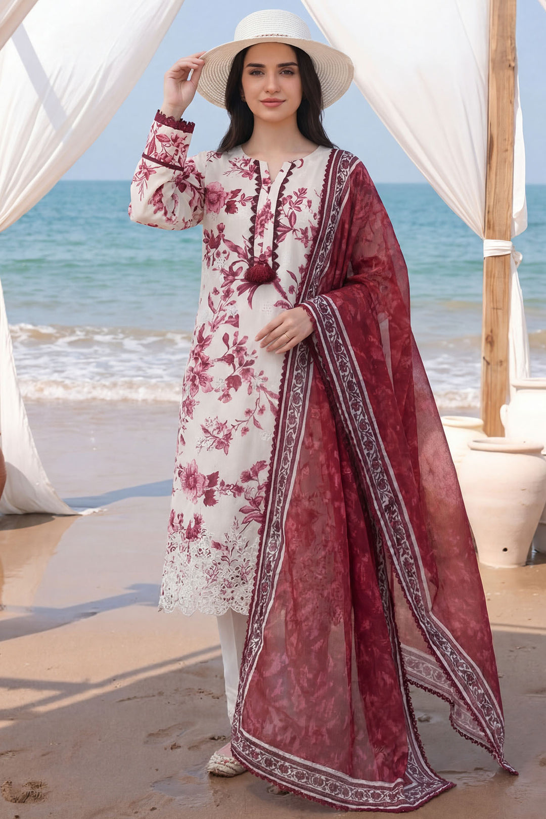 6007-ZURI EMBROIDERED LAWN UNSTITCHED