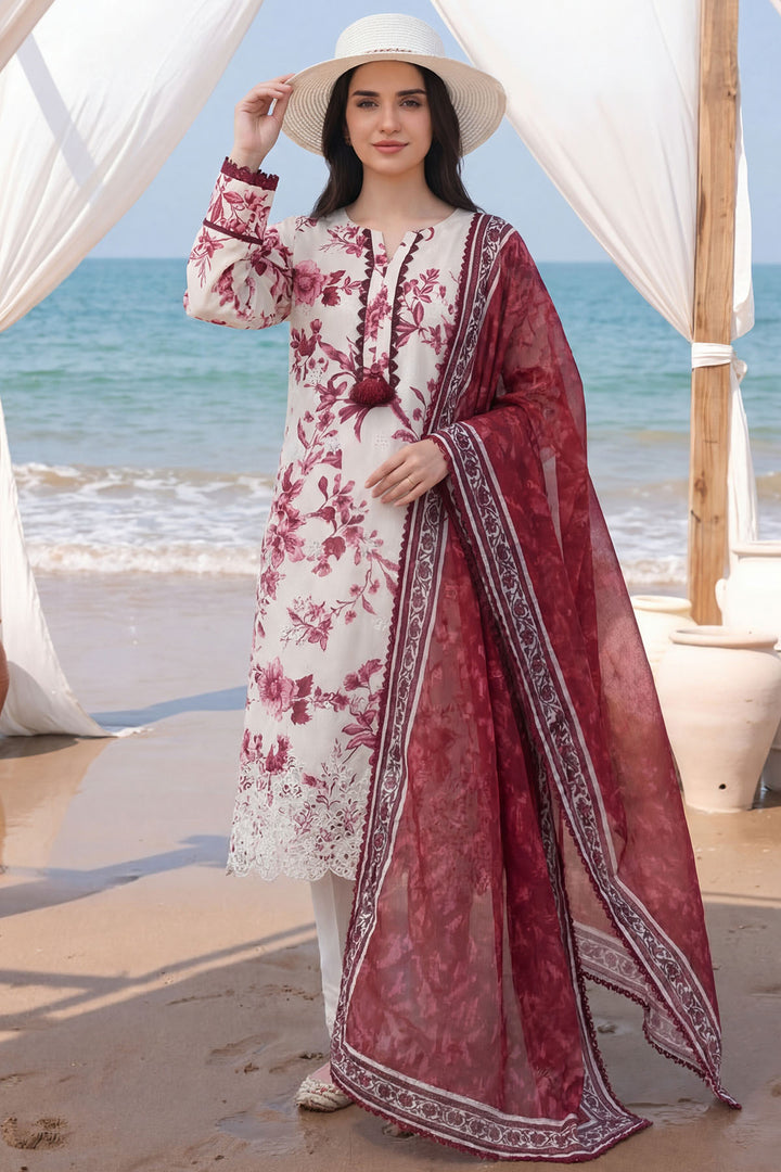 6007-ZURI EMBROIDERED LAWN UNSTITCHED