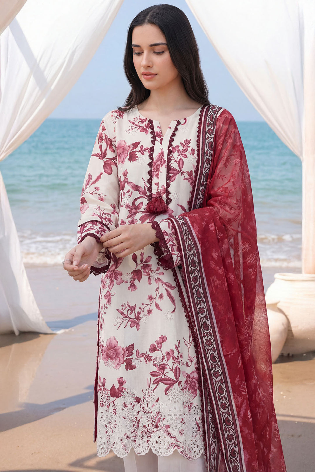 6007-ZURI EMBROIDERED LAWN UNSTITCHED