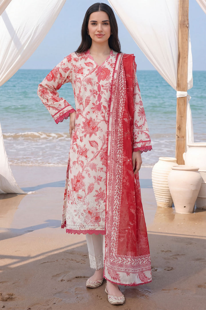 6008-SABLE EMBROIDERED LAWN UNSTITCHED