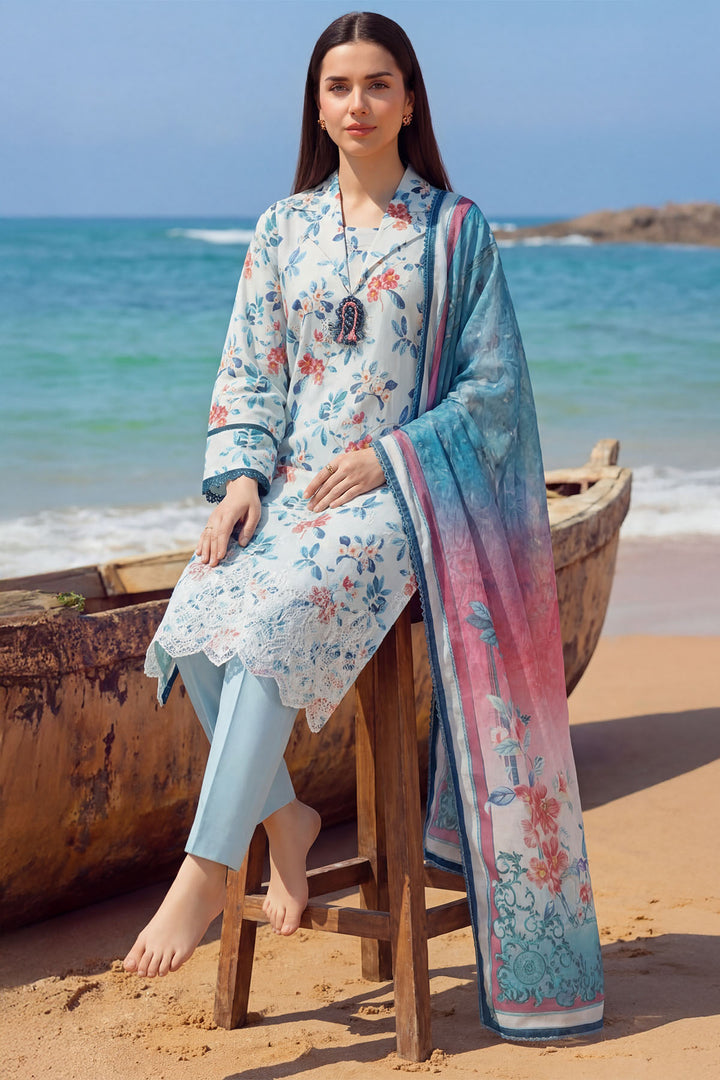 6009-LUNA EMBROIDERED LAWN UNSTITCHED