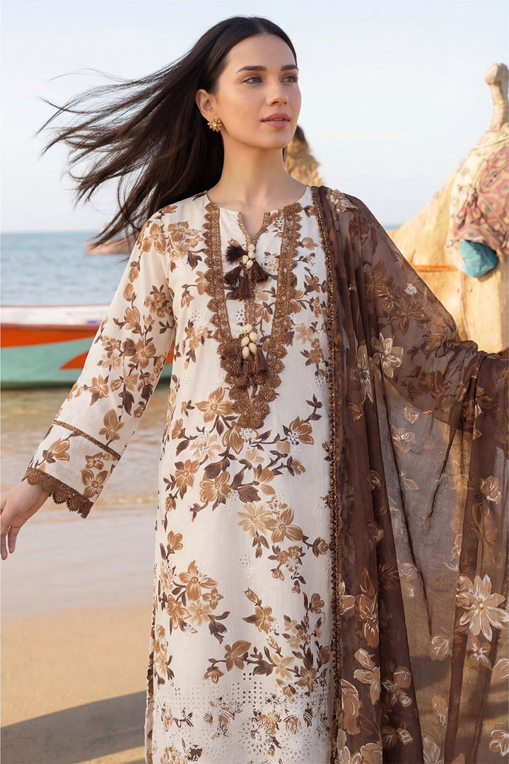 6010-NOOR EMBROIDERED LAWN UNSTITCHED