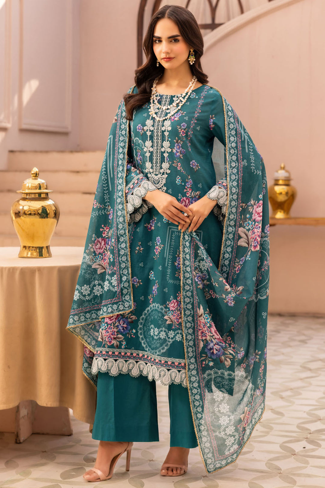 6020-WHISPER EMBROIDERED LAWN UNSTITCHED