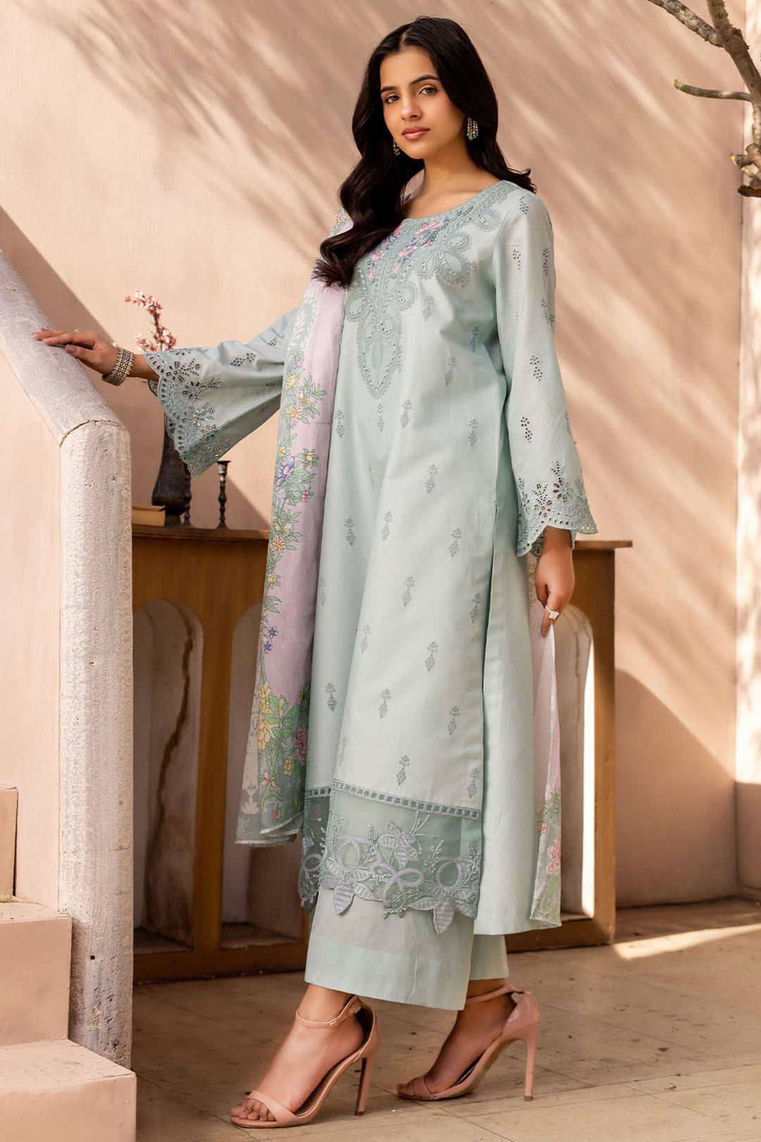 6039-HANA EMBROIDERED LAWN UNSTITCHED