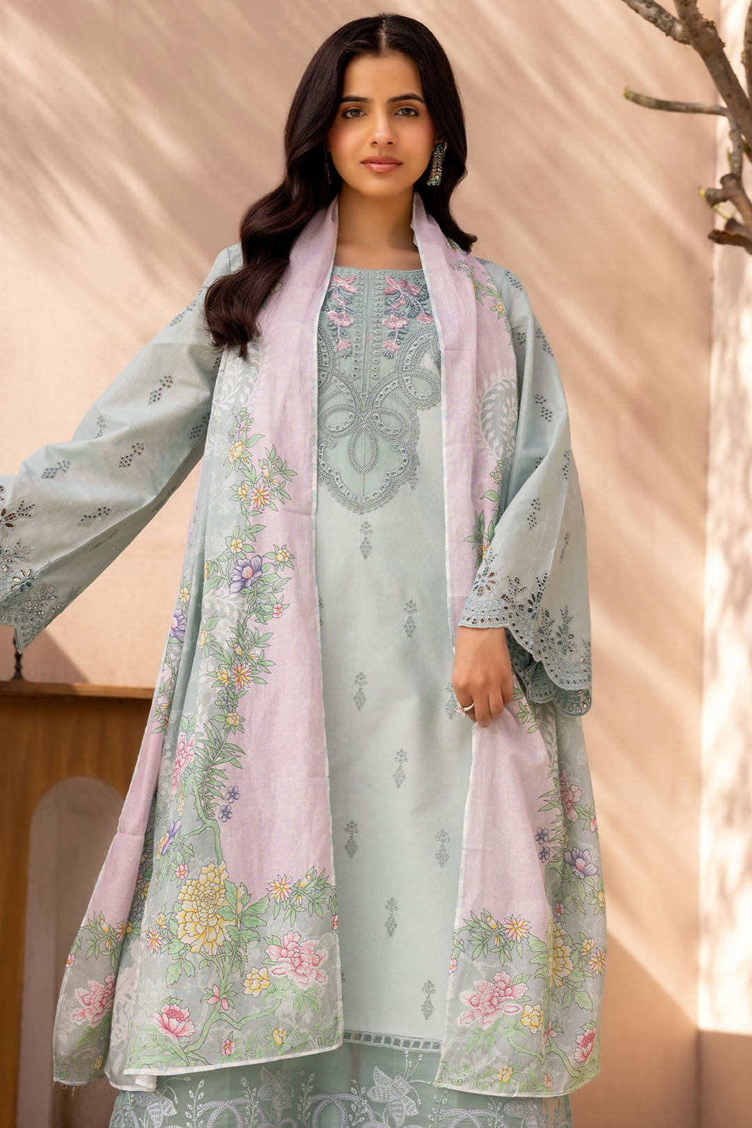 6039-HANA EMBROIDERED LAWN UNSTITCHED