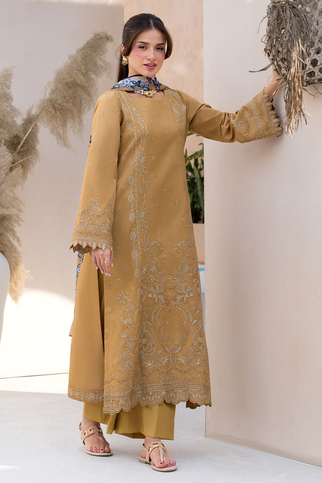 6061-FLORENC EMBROIDERED LAWN UNSTITCHED