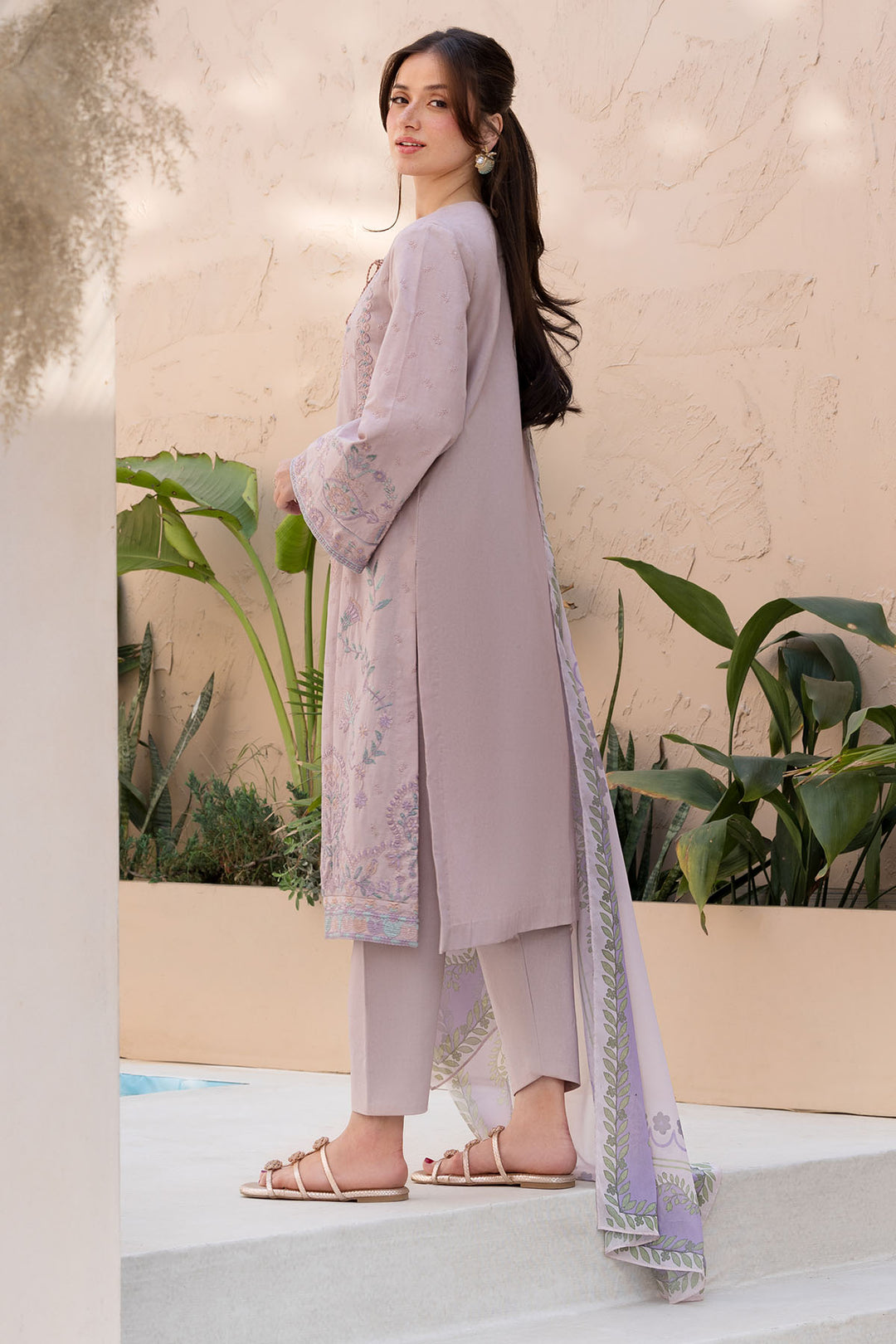 6062-INDIGO EMBROIDERED LAWN UNSTITCHED