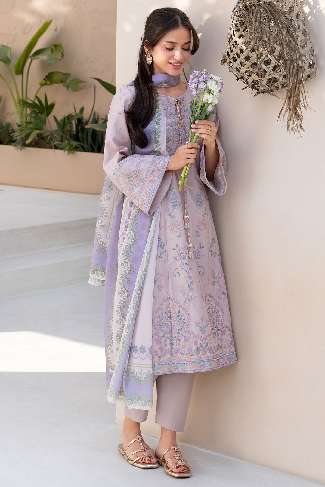 6062-INDIGO EMBROIDERED LAWN UNSTITCHED