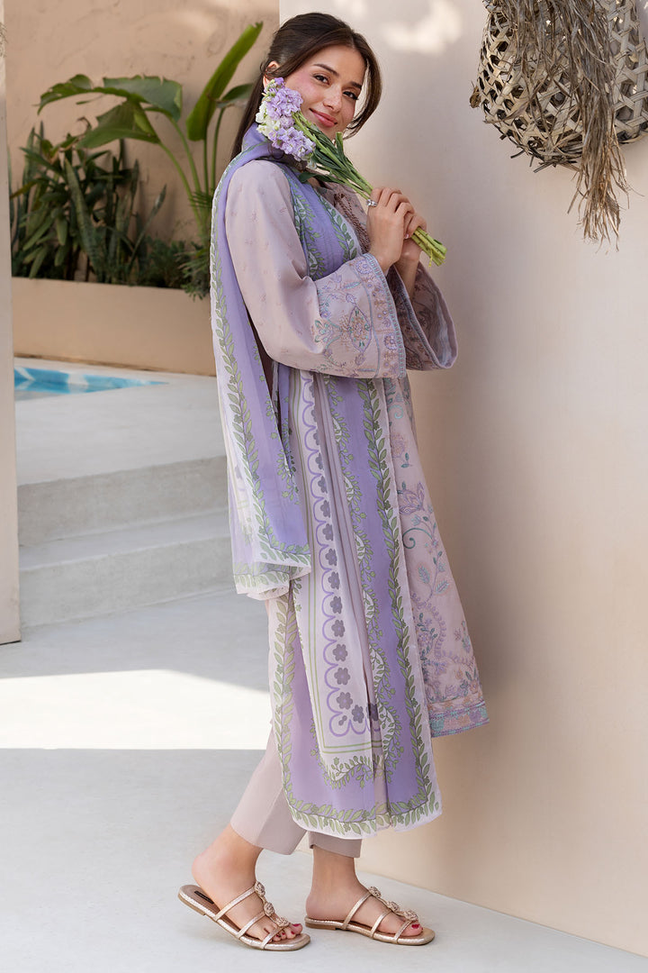 6062-INDIGO EMBROIDERED LAWN UNSTITCHED