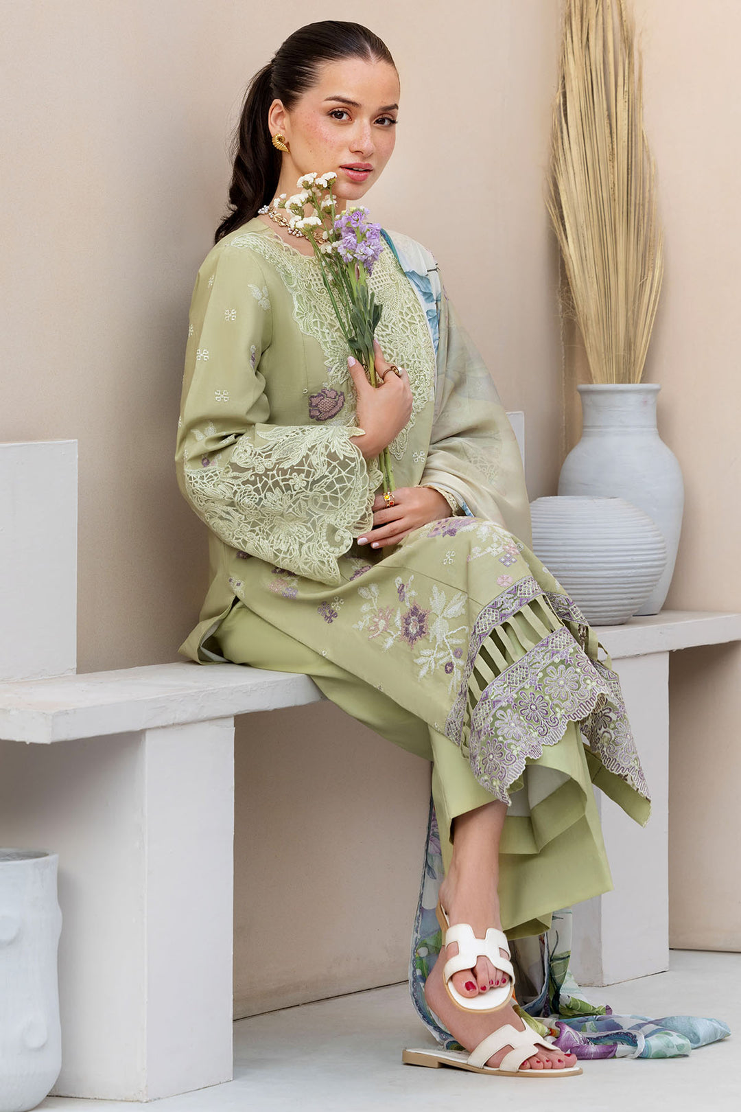 6064-ALEXANDRIN EMBROIDERED LAWN UNSTITCHED