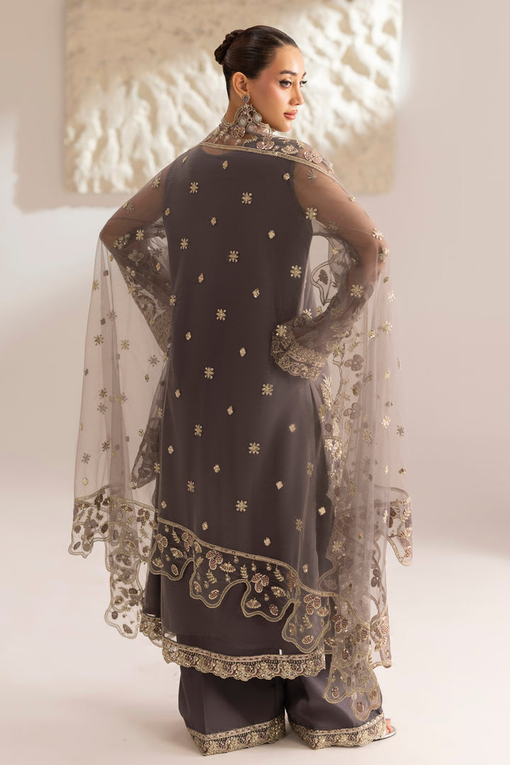 6073-LUNA EMBROIDERED SILK NET UNSTITCHED