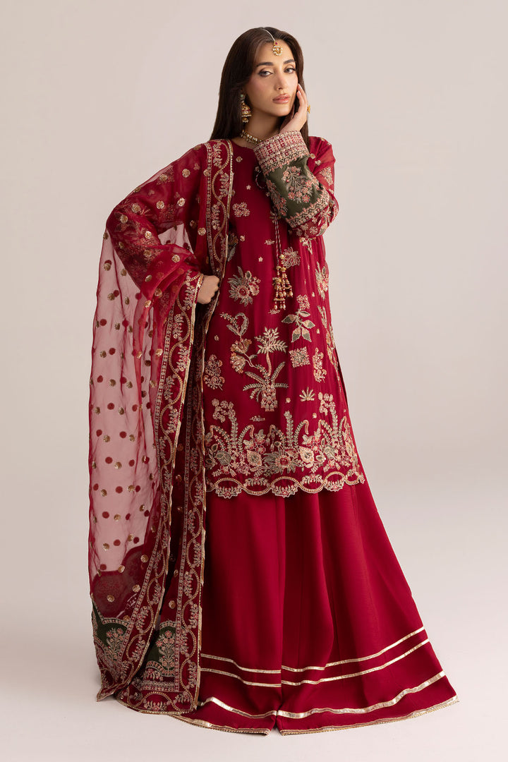 6074-HAZEL EMBROIDERED CRINKLE CHIFFON UNSTITCHED