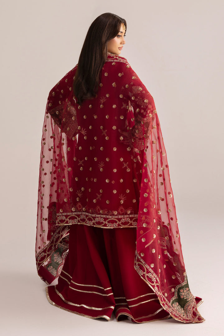 6074-HAZEL EMBROIDERED CRINKLE CHIFFON UNSTITCHED