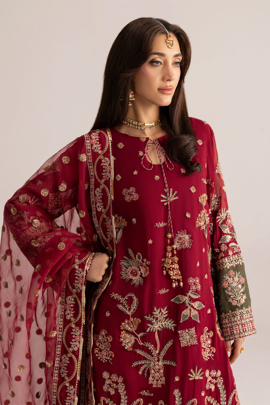 6074-HAZEL EMBROIDERED CRINKLE CHIFFON UNSTITCHED