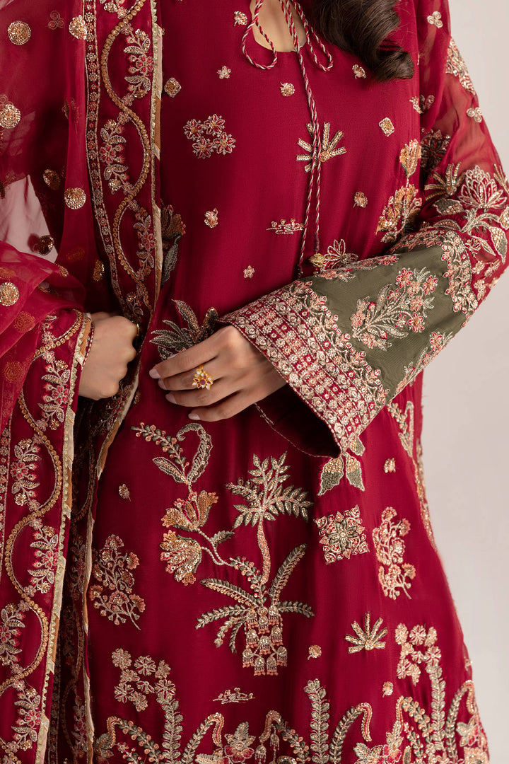6074-HAZEL EMBROIDERED CRINKLE CHIFFON UNSTITCHED