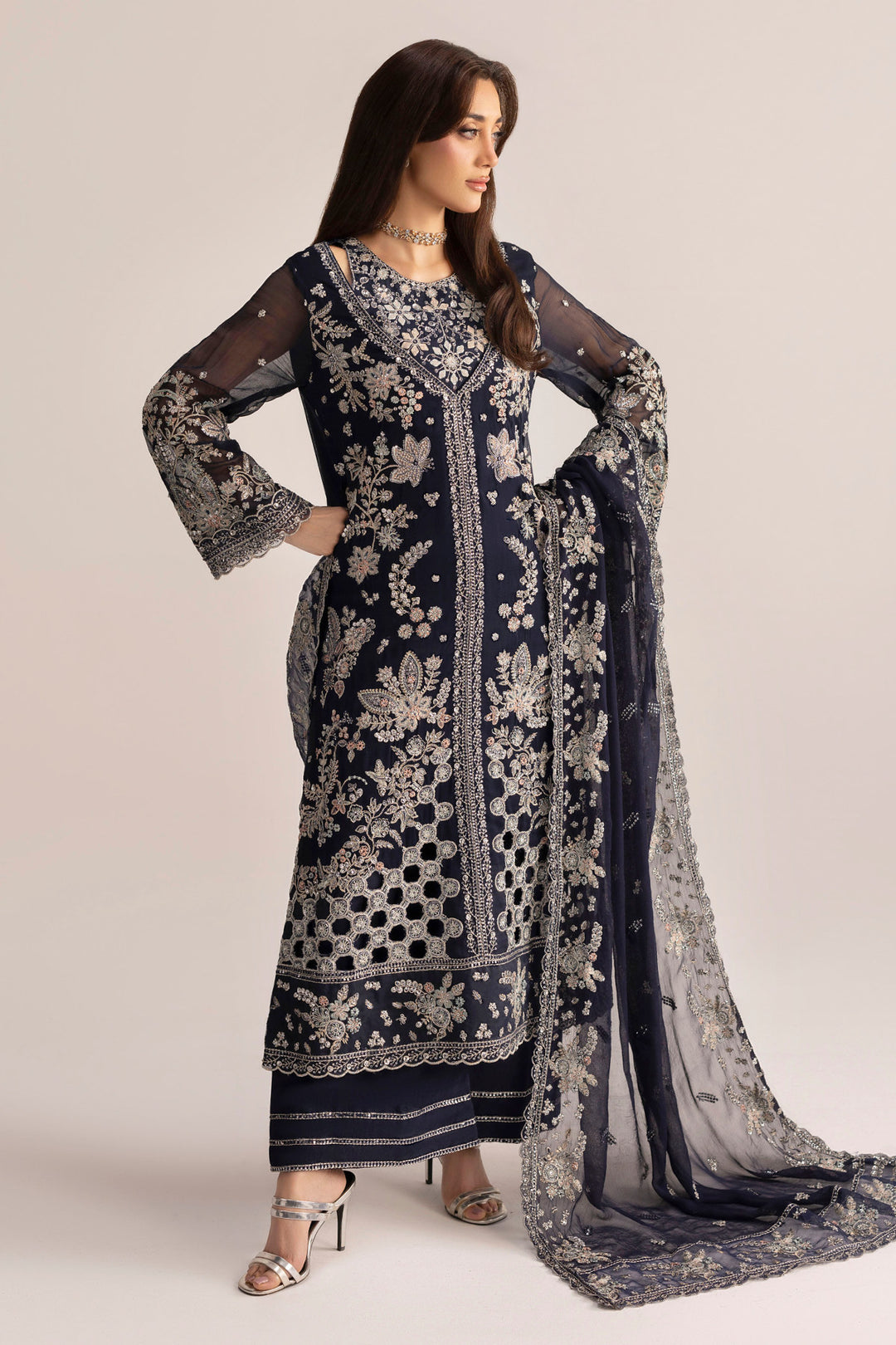 6076-ISLA EMBROIDERED CRINKLE CHIFFON UNSTITCHED