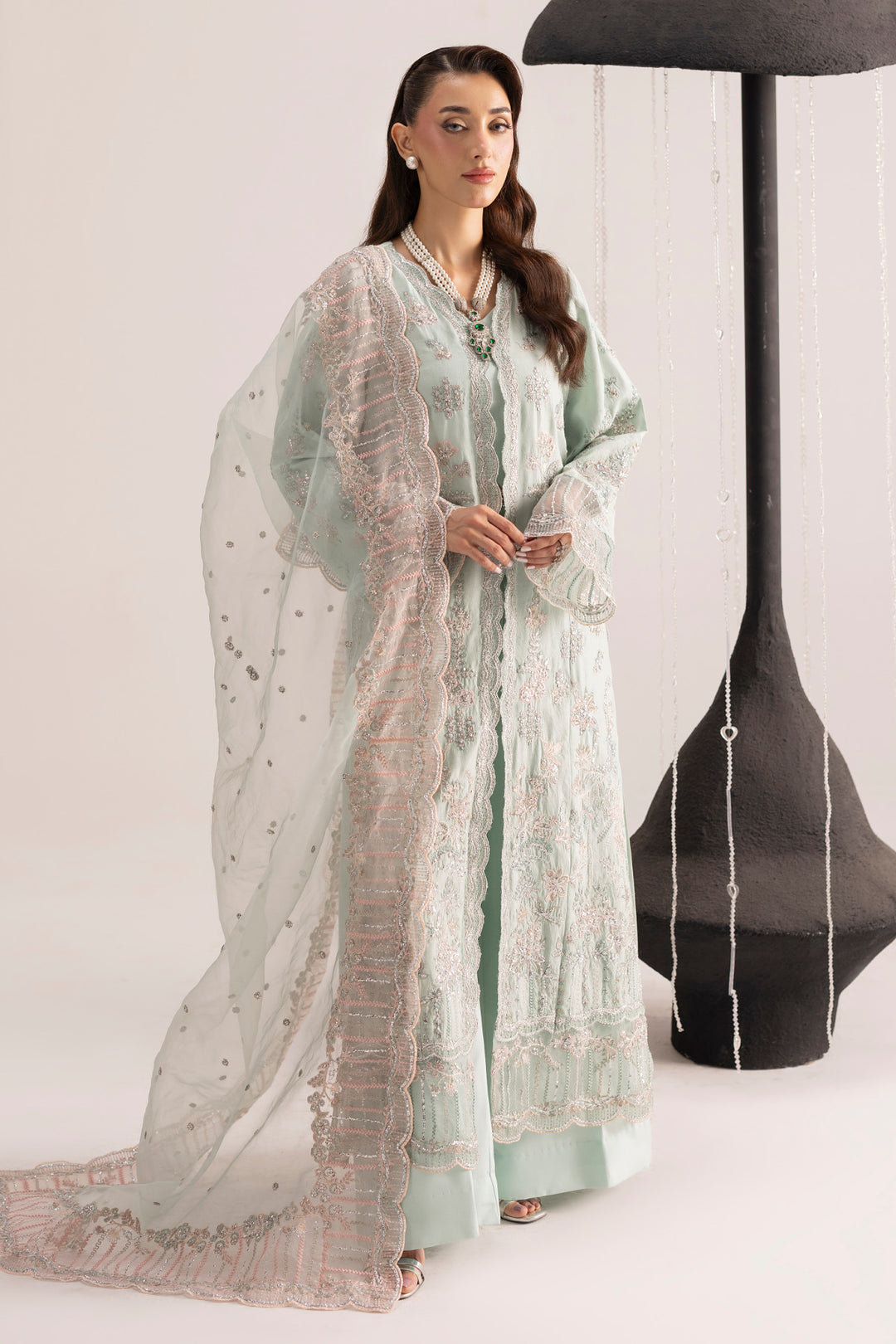 6078-ELSA EMBROIDERED SILK UNSTITCHED