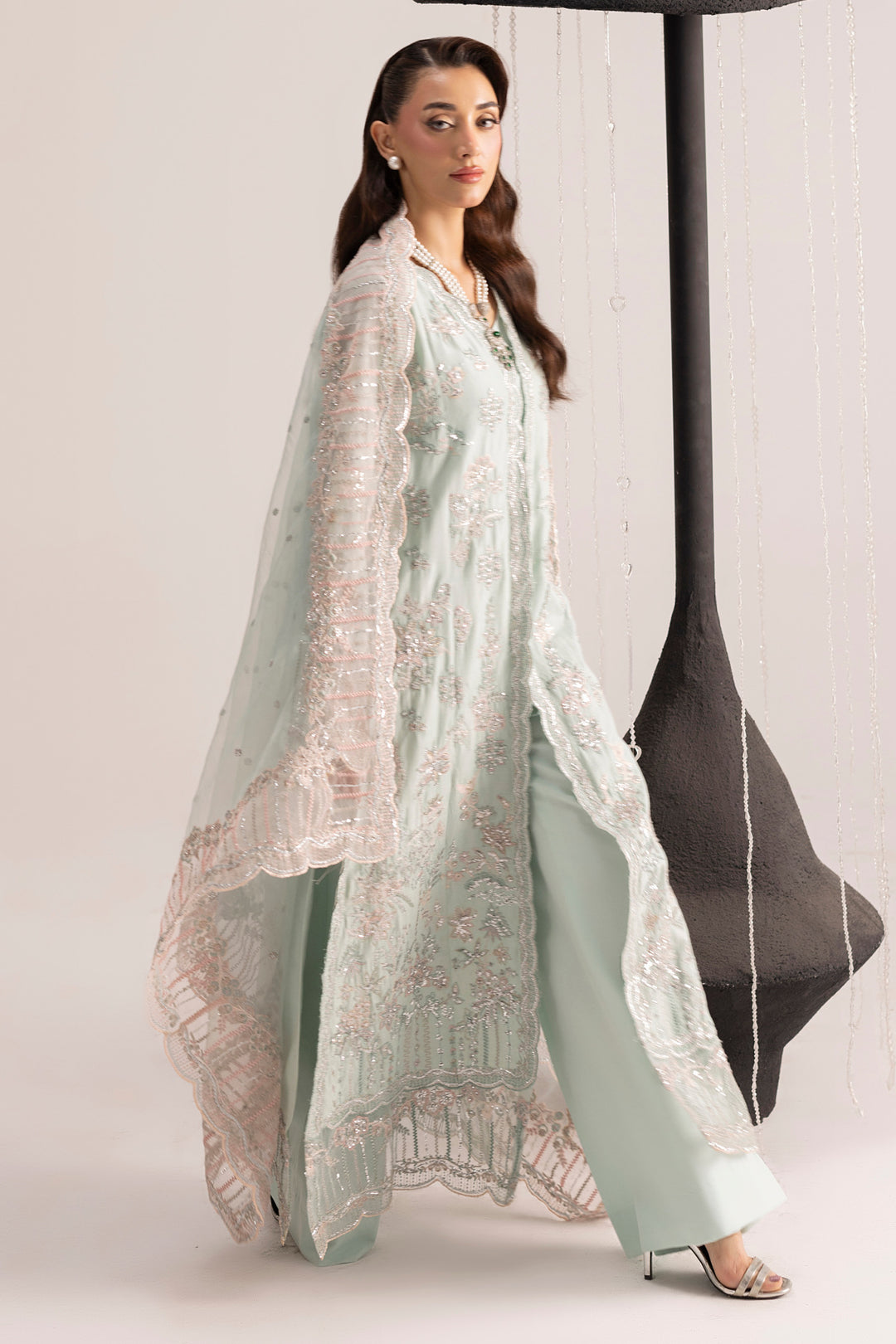 6078-ELSA EMBROIDERED SILK UNSTITCHED