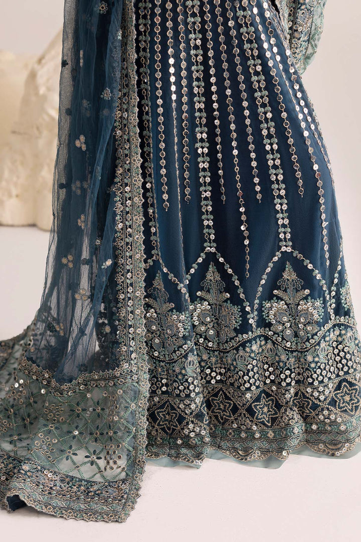 6079-NORA EMBROIDERED SILK NET UNSTITCHED