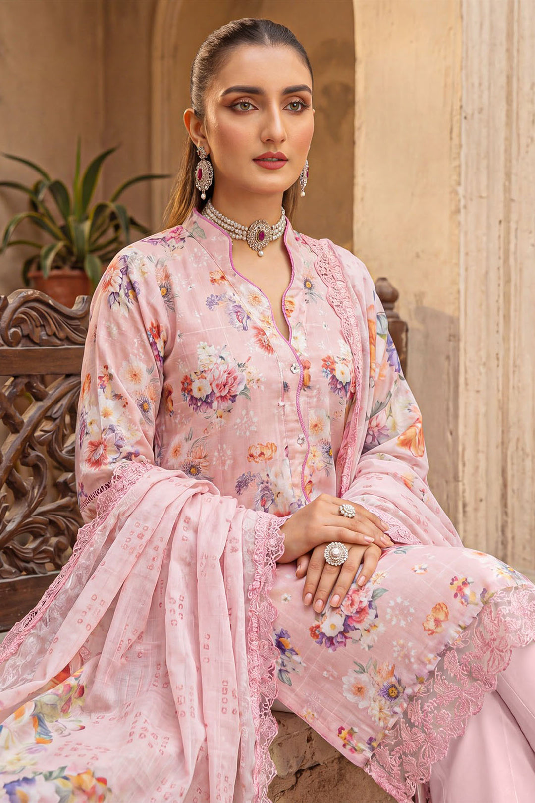 6087-SELA EMBROIDERED LAWN UNSTITCHED