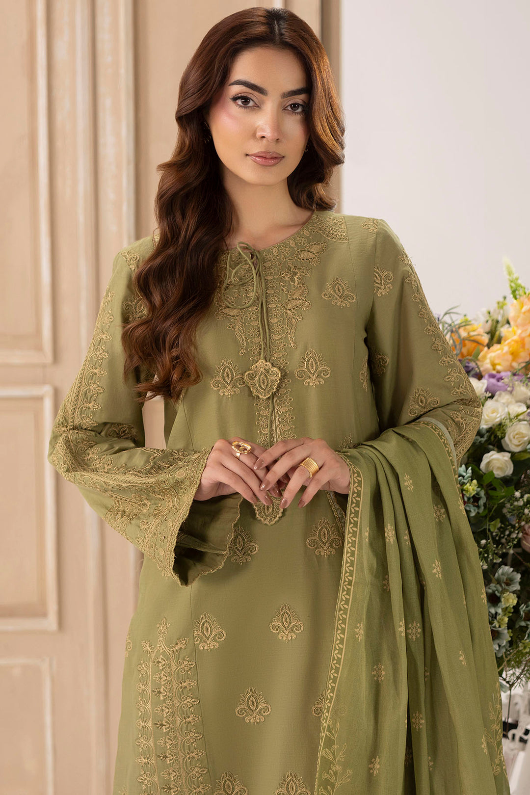 6106-PESCA EMBROIDERED LAWN UNSTITCHED