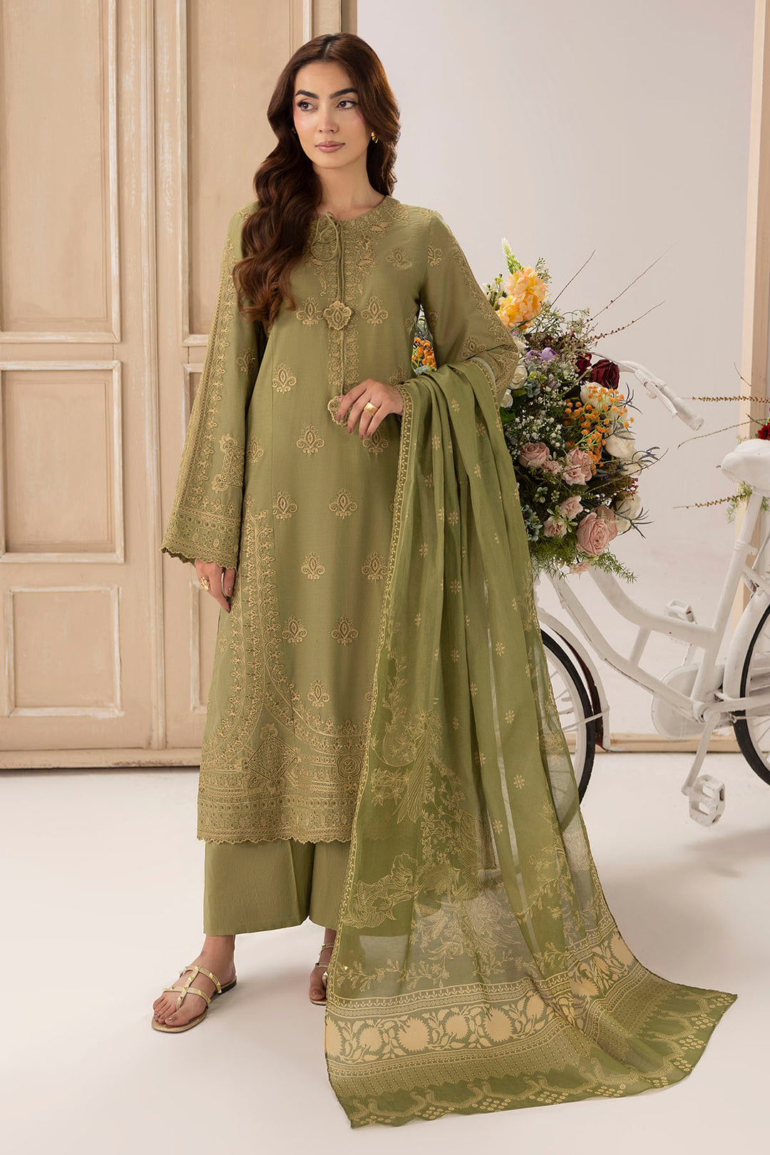 6106-PESCA EMBROIDERED LAWN UNSTITCHED